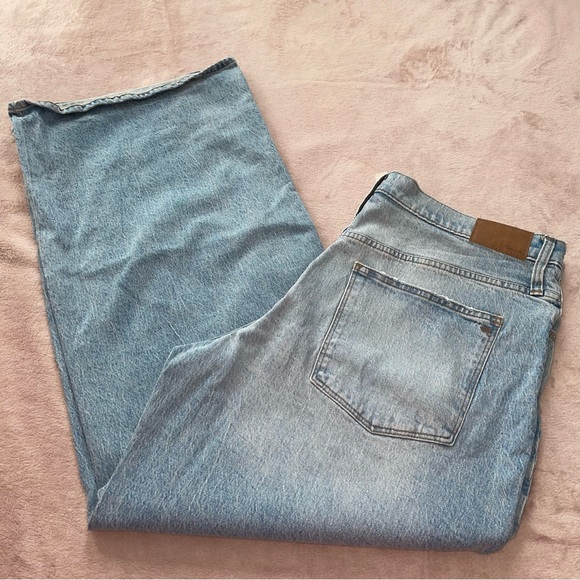 Madewell distressed superwide - leg Jean size 33P/L30/1/2 - Picture 4 of 14